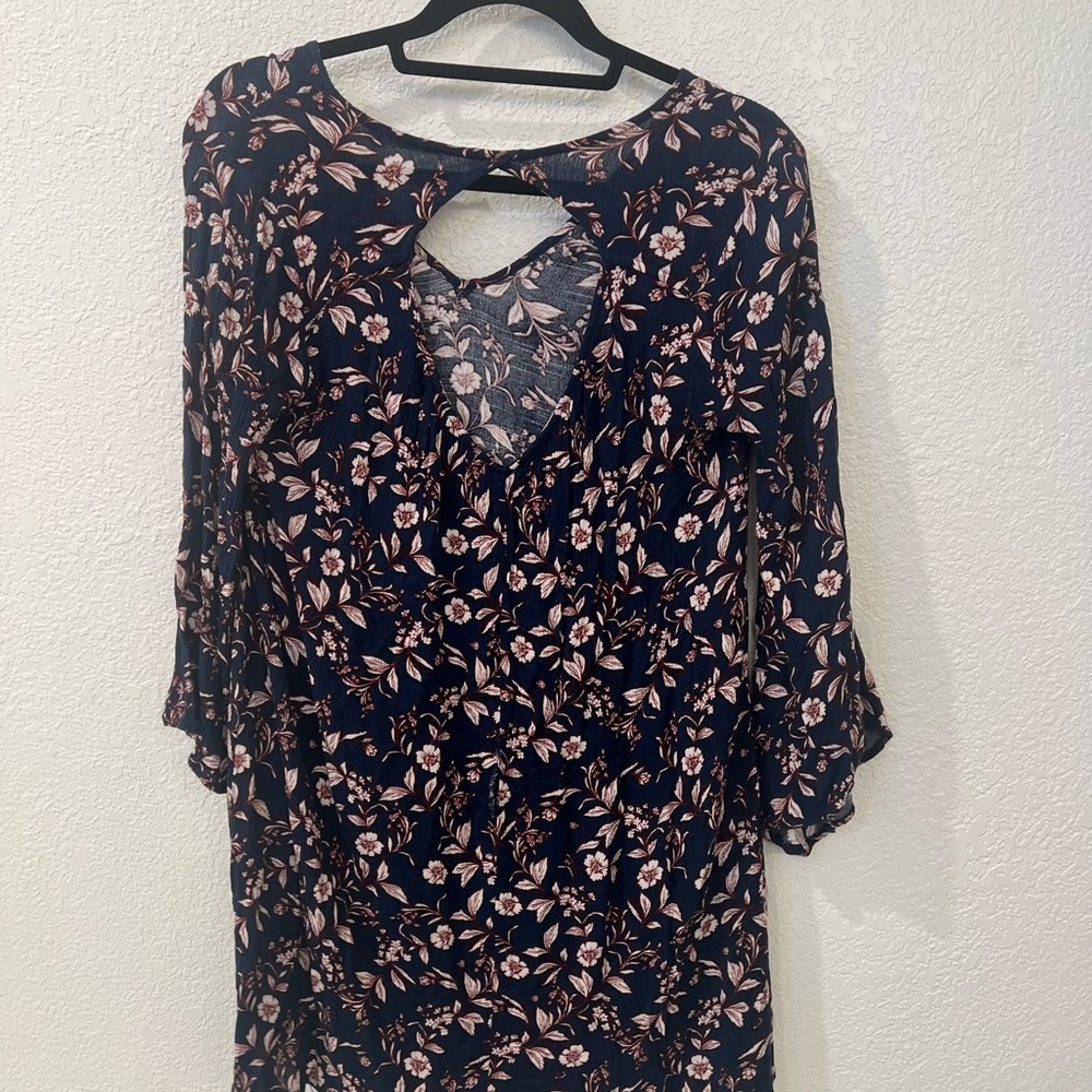 Lush Floral Navy Women's minidress - Picture 4 of 6